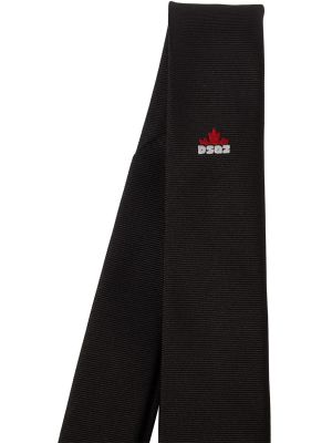 Копринена вратовръзка Dsquared2 черно