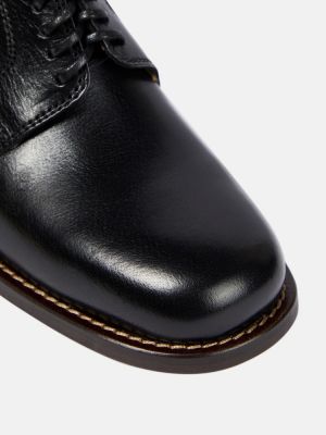 Usnjene brogue čevlji Lemaire črna