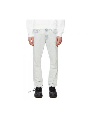 Proste jeansy oversize puchowe Off-white