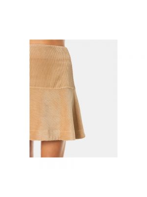 Mini falda de terciopelo‏‏‎ outdoor D.exterior marrón