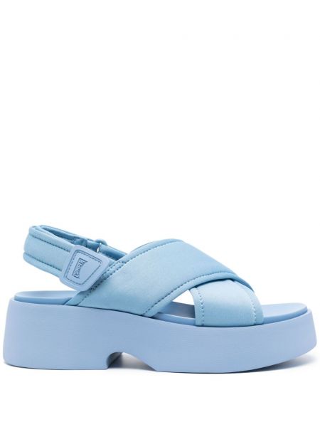 Sandalai su platforma Camper mėlyna