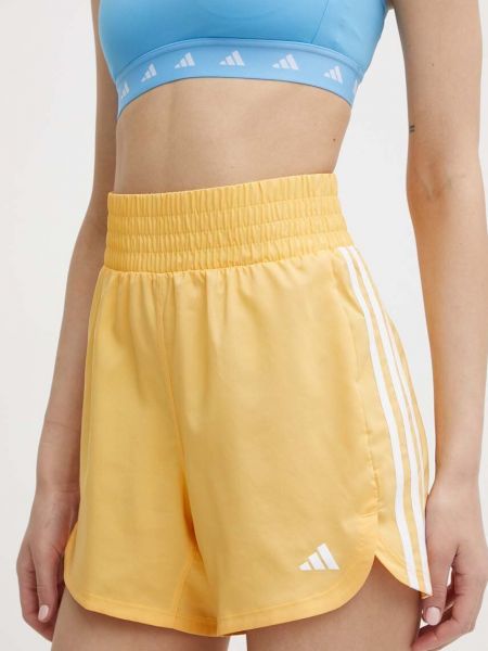 Magas derekú rövidnadrág Adidas Performance sárga
