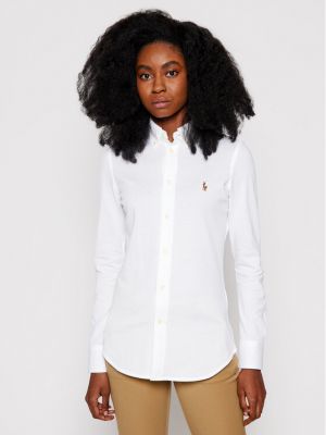 Риза slim Polo Ralph Lauren бяло