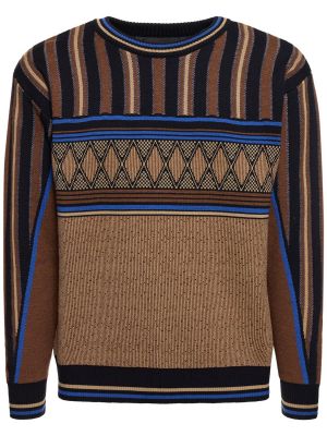 Dzianinowy sweter Ahluwalia brązowy