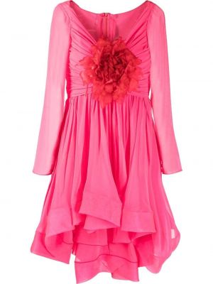 High waist cocktailkleid Giambattista Valli pink