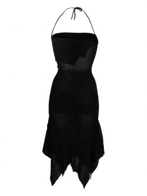 Asymetrické večerní šaty A. Roege Hove černé
