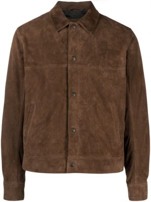 Usnjena jakna iz semiša Rag & Bone rjava