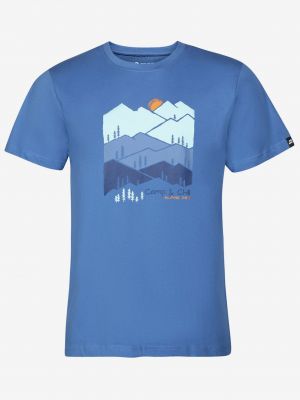 Tričko s potiskem Alpine Pro modré