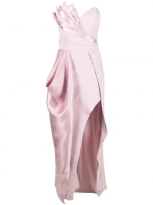 Ujjatlan hosszú ruha Gaby Charbachy rózsaszín