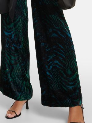 Mustriline sametist velvetist pükskostüüm Diane Von Furstenberg