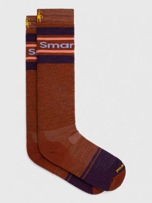 Čarape Smartwool smeđa