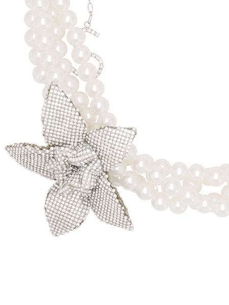 Collana con perline a fiori Santa Brands argento