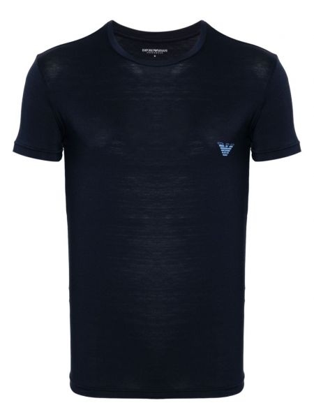 T-shirt mit print Emporio Armani blau