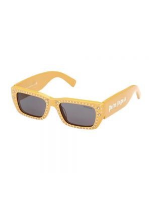 Okulary przeciwsłoneczne Moncler żółte