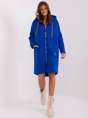 Mikina na zips Fashionhunters modrá