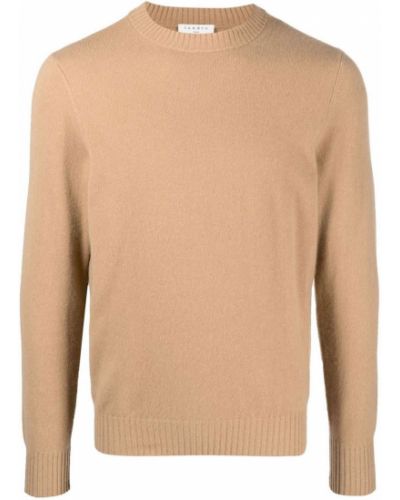 Jersey de cachemir de tela jersey con estampado de cachemira Sandro Paris marrón