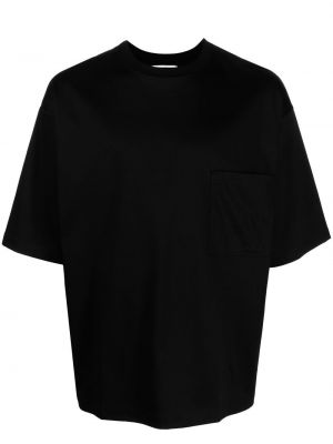 T-shirt con scollo tondo Lanvin nero