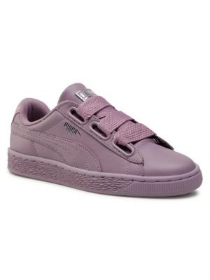 Ilgaauliai batai su širdelėmis Puma violetinė