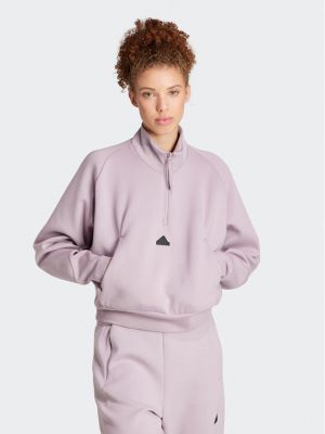 Relaxed fit sportinis džemperis Adidas violetinė
