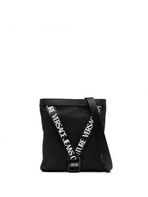 Чанта през рамо с принт Versace Jeans Couture черно