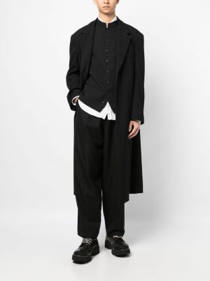 Woll mantel Yohji Yamamoto schwarz