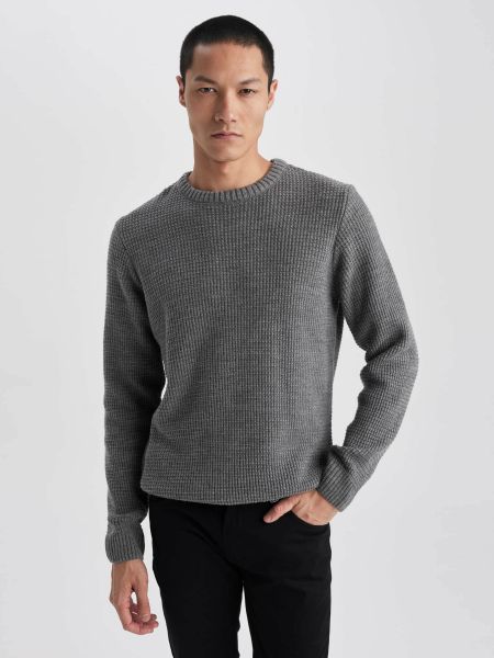 Сірий светр Defacto