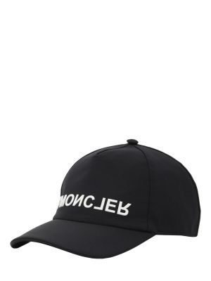 Найлонова шапка с козирки Moncler Grenoble черно