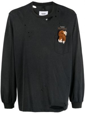 Sweatshirt aus baumwoll Doublet schwarz