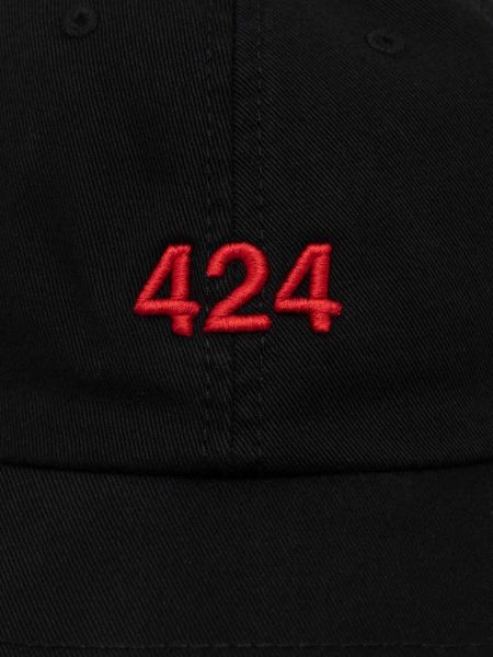 Βαμβακερό καπέλο 424 μαύρο