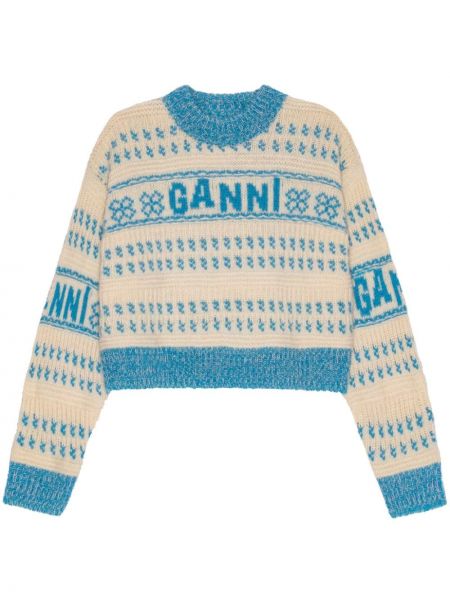 Kokvilnas džemperis Ganni