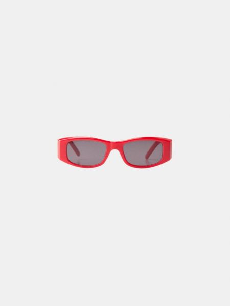 Okulary przeciwsłoneczne Bershka czerwone