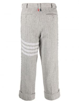 Tvídové bavlněné rovné kalhoty Thom Browne