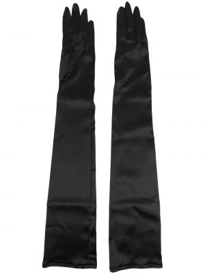 Svilene rukavice Dolce & Gabbana crna