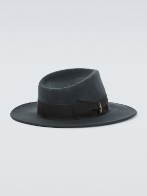 Veltinio vilnonis kepurė Borsalino pilka
