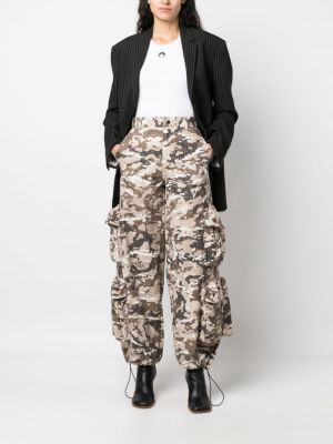 Pantalon cargo à imprimé à imprimé camouflage Amiri