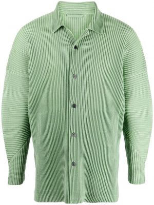 Marškiniai su sagomis Homme Plissé Issey Miyake žalia