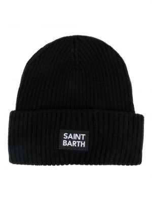 Pletená čiapka Mc2 Saint Barth čierna