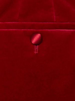 Aksamitne proste spodnie Gucci czerwone