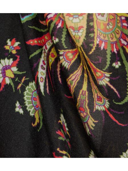 Кашмирен копринен шал с принт Etro