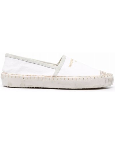 Brodert espadrillos Philippe Model Paris hvit