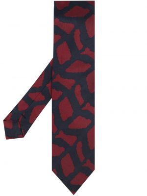 Cravată de mătase cu imprimeu geometric Comme Des Garçons Homme Deux