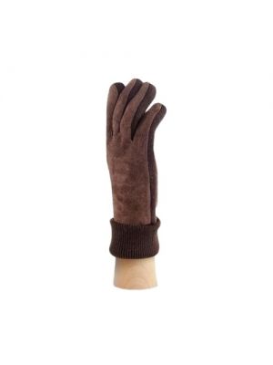 Перчатки Modo Gru зимние, натуральная замша, подкладка, L коричневый