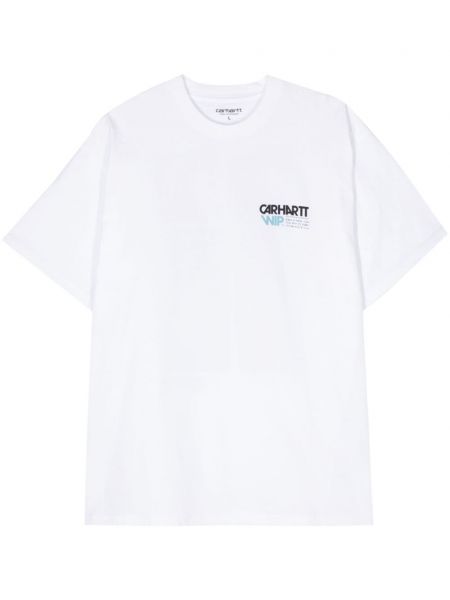 Тениска с принт Carhartt Wip бяло