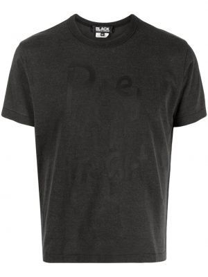 T-shirt di cotone con stampa Black Comme Des Garçons