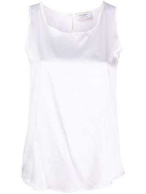Копринена блуза без ръкави Snobby Sheep бяло