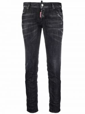 Slank jeans 7/8 Dsquared2 svart