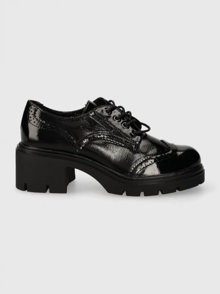 Pantofi oxford cu toc cu toc plat Answear Lab negru