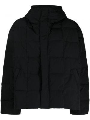 Prošivena pernata jakna s kapuljačom Izzue crna