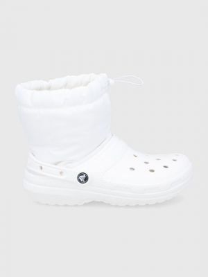 Зимние ботинки Crocs белые
