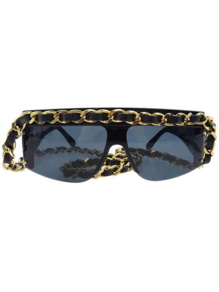 Leder sonnenbrille Chanel Pre-owned